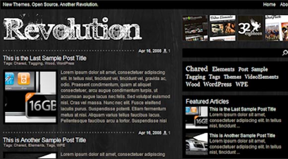 Revolution Charred Wordpress Theme Revolution Charred ( Click Image for a Live Demo )