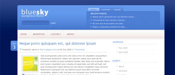 Elegant Themes - Bluesky Theme Elegant Themes - Bluesky Theme