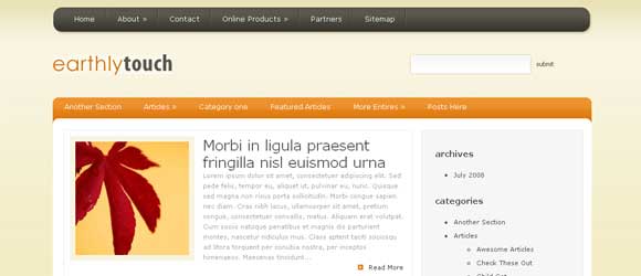 Elegant Themes - Earthly Touch Theme Elegant Themes - Earthly Touch Theme