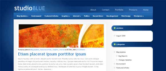 Elegant Themes - StudioBlue Theme Elegant Themes - StudioBlue Theme
