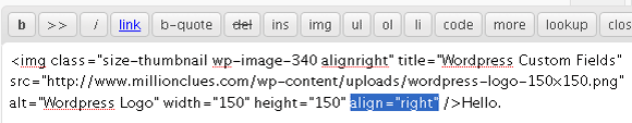 Insert Align Attribute Manually Insert Align Attribute Manually