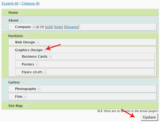pageMash Demo - Note the Arrows, Click for Live Demo pageMash Demo - Note the Arrows