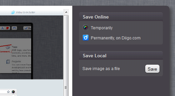 Save On Your PC, or Temporarily Online or Permanently on Diigo Save On Your PC, or Temporarily Online or Permanently on Diigo