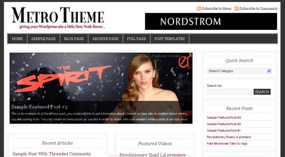 StudioPress Metro Wordpress Theme StudioPress Metro Wordpress Theme