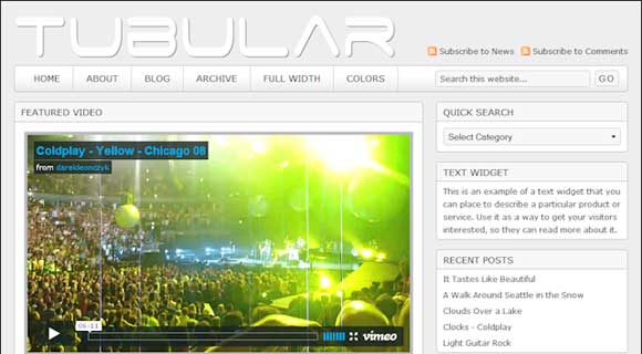 StudioPress Tubular Wordpress Theme StudioPress Tubular Wordpress Theme - Light